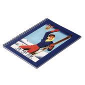 フレキシブルフライヤーピンアップスキーガール ノートブック (左側)