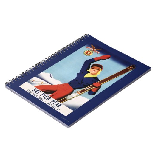 フレキシブルフライヤーピンアップスキーガール ノートブック (左側)