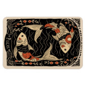 フレキシブルマグネットピセスシナ〔占星術の〕十二宮図アート マグネット (横)