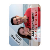 フレキシブル磁石に日付写真を保存する マグネット (縦)