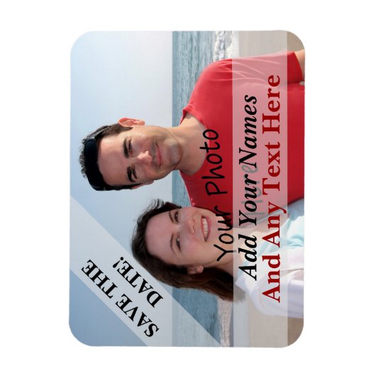 フレキシブル磁石に日付写真を保存する マグネット (縦)