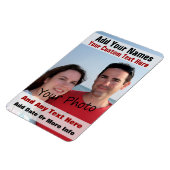 フレキシブル磁石の写真と文字 マグネット (左側)