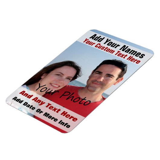 フレキシブル磁石の写真と文字 マグネット (左側)