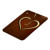 フレキシブル磁石の金ゴールドシャード マグネット (左側)