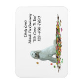 フレキシブ葉ル磁石のラブラドードル犬 マグネット (縦)