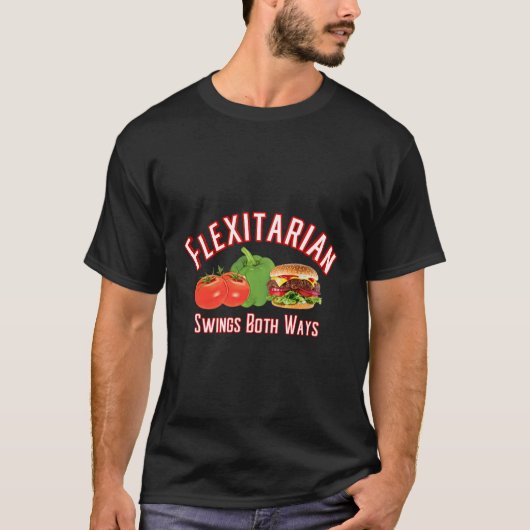 フレキズムの半ベジタリアン植物野菜 Tシャツ (正面)