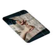 フレキモダンエレガントシブなフォトマグネットの日付を保存 マグネット (右側)