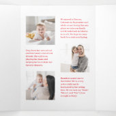 フレクラシックーム編集可能カラー三折りホリデーカード 三つ折り招待状 (内部中)