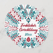 フレクリッチャーグリシュタダグ,ペンシルバニアオランダクリスマス シーズンカード (正面/裏面)