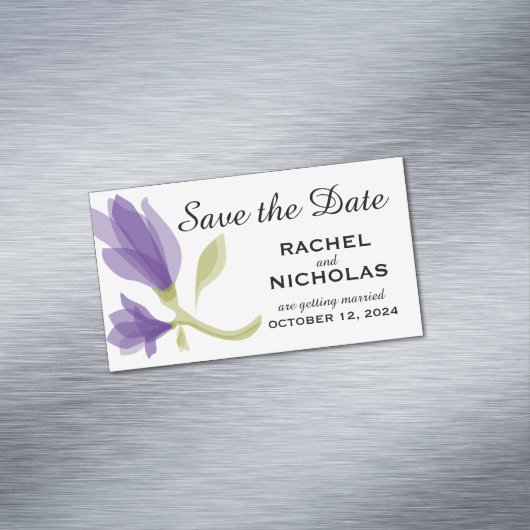 フレグランスフリーシア花びら |日付の保存 マグネット名刺 (インサイチュ)