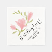 フレグランスフリーシア花びら 最高の日! スタンダードカクテルナプキン (正面)