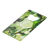 フレグランス春アップルブラス抽象芸術 クレジットカード栓抜き (裏面アングル)