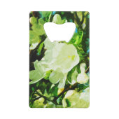 フレグランス春アップルブラス抽象芸術 クレジットカード栓抜き (裏面)