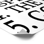 フレスキールール5つ ポスター (角)