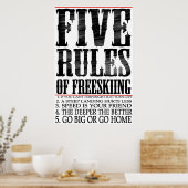 フレスキールール5つ ポスター (キッチン)