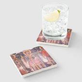 フレスココレクション大理石コースター ストーンコースター (横)