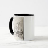 フレスコ画の絵画(版木、銅版、版画)のために準備します壁を マグカップ (正面左)