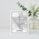 フレスノの地図 ポストカード (スタンド正面)