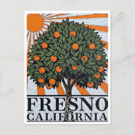 フレスノカリフォルニアセントラルバレー ポストカード