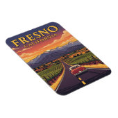 フレスノカリフォルニアセントラルバレー マグネット (右側)