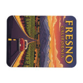 フレスノカリフォルニアセントラルバレー マグネット (横)