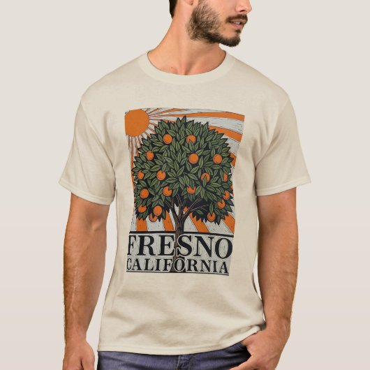 フレスノカリフォルニアセントラルバレー Tシャツ (正面)