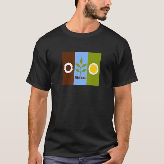 フレスノカリフォルニア国旗 Tシャツ (正面)