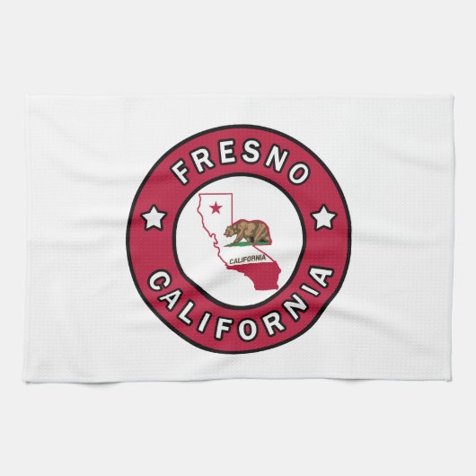 フレスノカリフォルニア キッチンタオル (横)