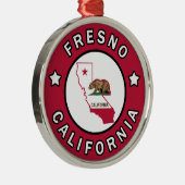 フレスノカリフォルニア メタルオーナメント (右)