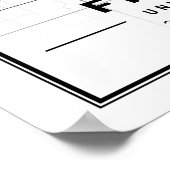 フレスノカリフォルニアUSAトラベルシティマップ ポスター (角)