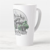 フレスノシティカリフォルニアUSA カフェラテマグ (右アングル)