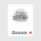 フレスノシティカリフォルニアUSA シール (シート)