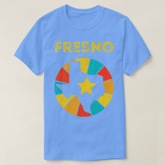 フレスノテキサス州ヴィンテージ動揺して土産1 Tシャツ (デザイン正面)