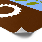 フレスノ市国旗 ポスター (角)