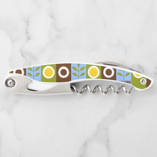 フレスノ市旗ウェイターコルクスクリュー ソムリエナイフ (正面)