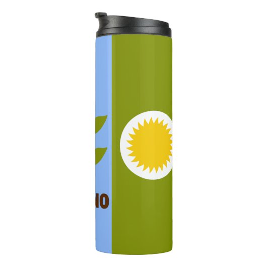 フレスノ市旗，カリフォルニア州サーマルタンブラー タンブラー (回転右)