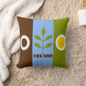 フレスノ市旗,カリフォルニア装飾用クッション クッション (ブランケット)