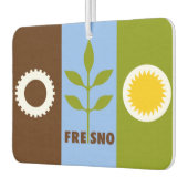 フレスノ市旗 カーエアーフレッシュナー (左)