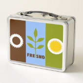 フレスノ市旗 メタルランチボックス (裏面)