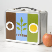 フレスノ市旗 メタルランチボックス (インサイチュ)