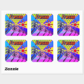 フレスノ自由ステッカー スクエアシール (シート)