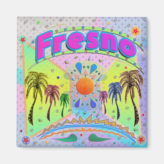 フレスノ落ち着いた欲望マグネット マグネット (正面)