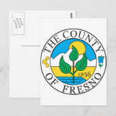 フレスノ郡印章 ポストカード (正面/裏面)