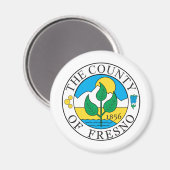 フレスノ郡印章 マグネット (正面/裏面)