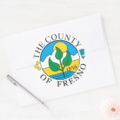 フレスノ郡印章 ラウンドシール (封筒)