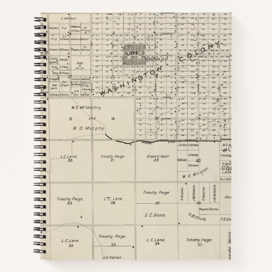 フレスノ郡、カリフォルニア6 2 ノートブック (正面)