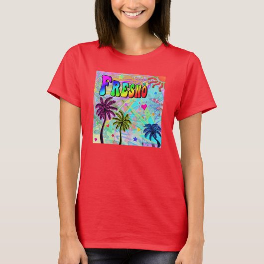 フレスノ鮮やかなロマンスTシャツ Tシャツ (正面)
