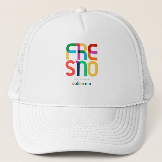 フレスノ・カリフォルニア中世紀ポップ・アートの美術 キャップ (正面)