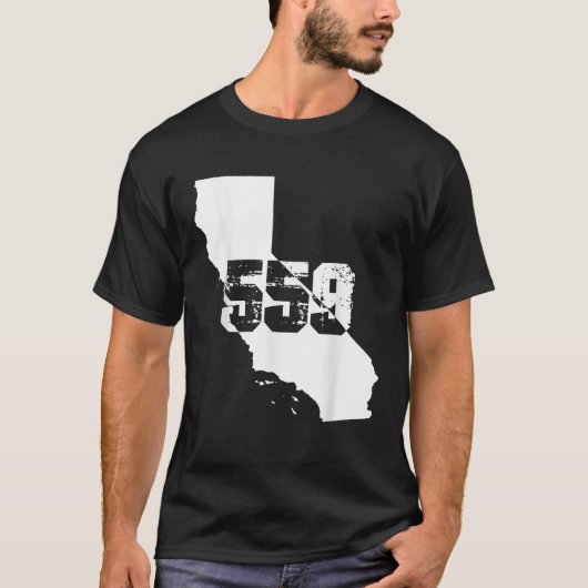 フレスノ・カリフォルニア559エリアコードTシャツ Tシャツ (正面)