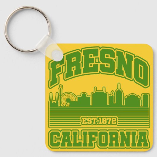 フレスノ，カリフォルニア キーホルダー (正面)
